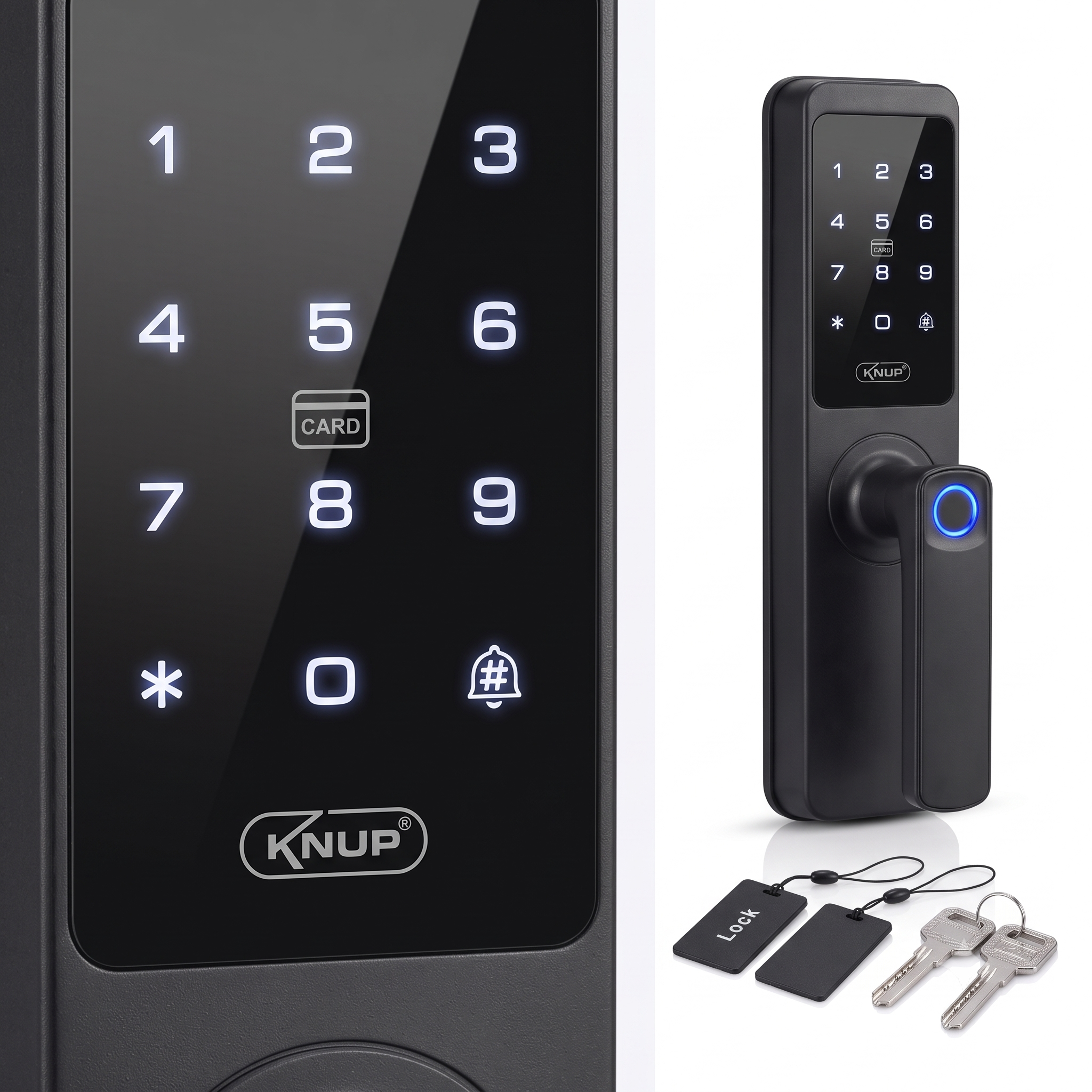 Fechadura Digital Inteligente Wi-fi Tuya Biometria Senha Card — foto 1