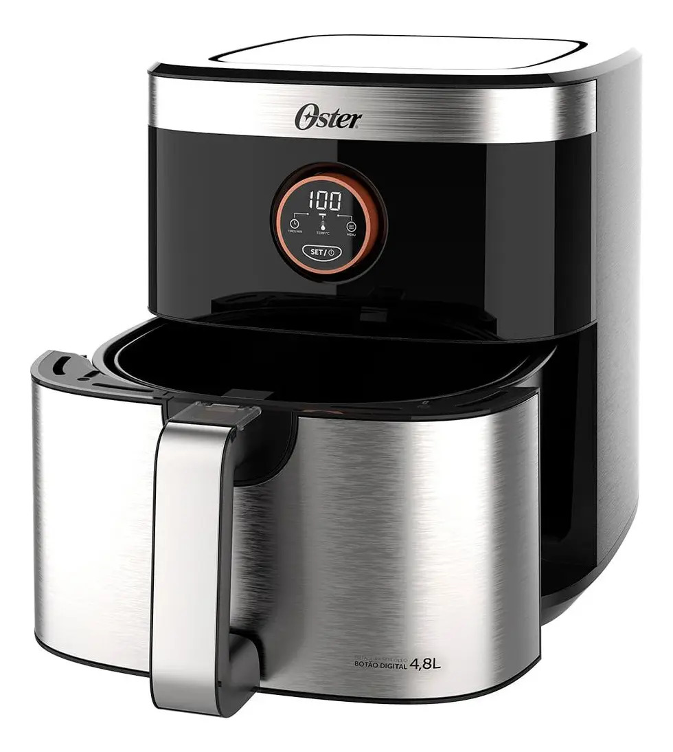 Fritadeira Air Fryer Oster Digital 4,8l Blackinox 1500w 220v — foto 3