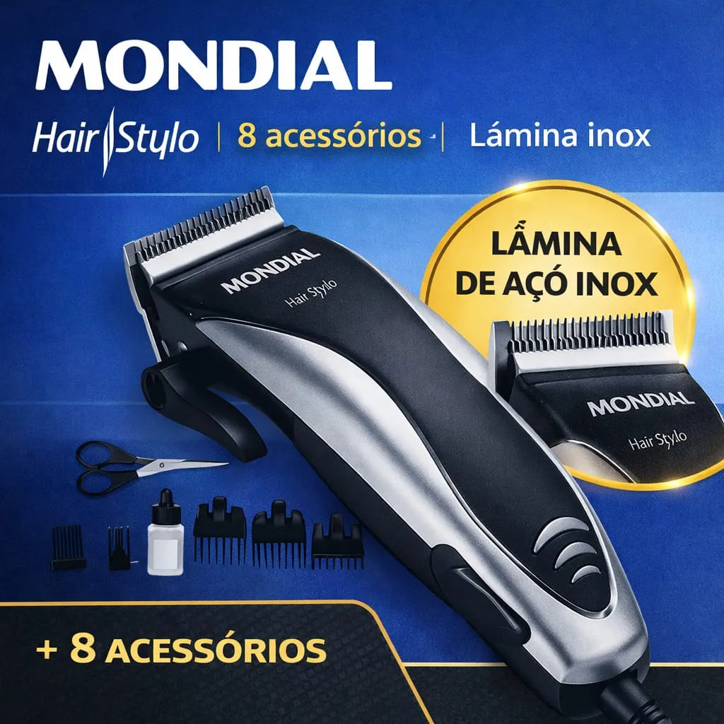 Máquina Cortar Cabelos Hair Stylo Mondial — foto 3