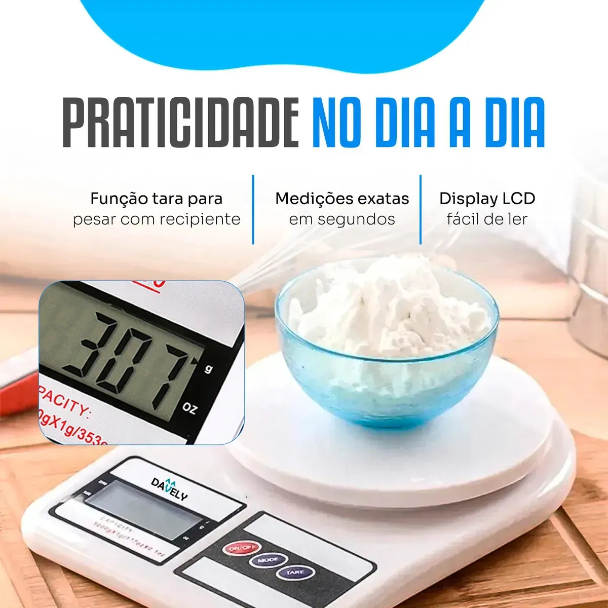 Balança Digital Precisão Cozinha Culinaria 10kg Fitness Diet — foto 2