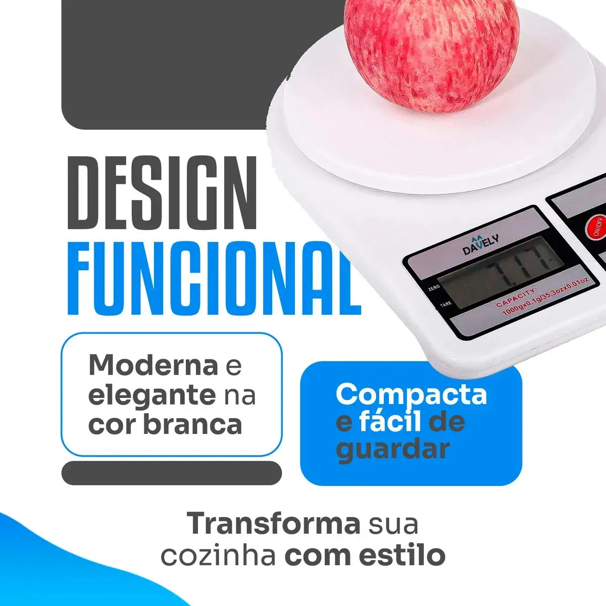 Balança Digital Precisão Cozinha Culinaria 10kg Fitness Diet — foto 1